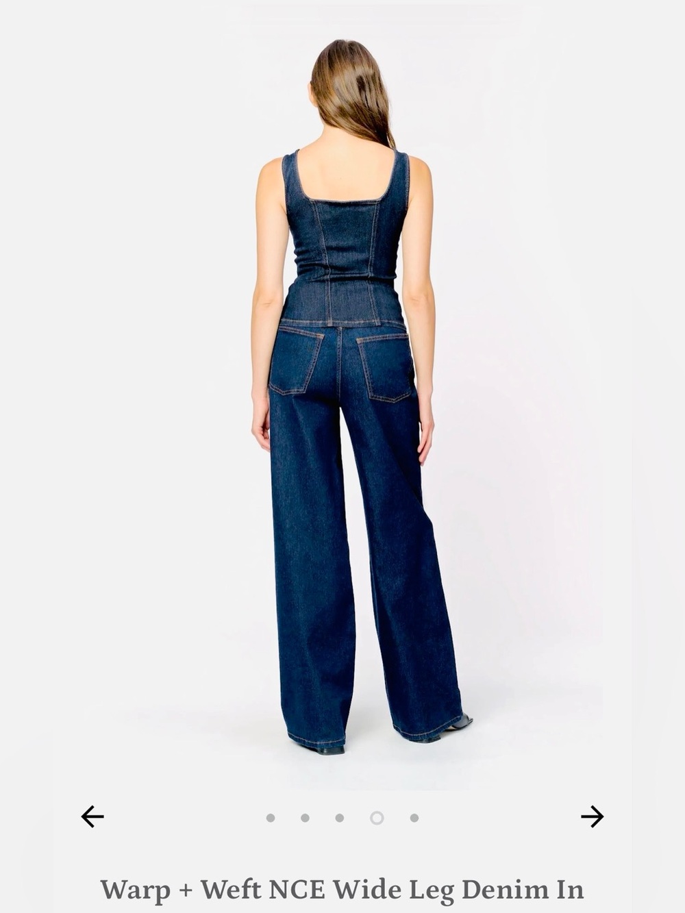 $180 25/26 Warp+Weft NCE high waist Wide-Leg Denim jeans